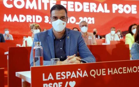 Sánchez durante el último Comité Federal del PSOE Sánchez durante el último Comité Federal del PSOE