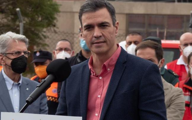 Sánchez, durante su intervención en La Palma.