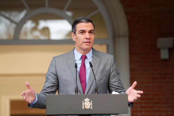 Pedro Sánchez realiza una declaración institucional sobre la decisión de aprobar los indultos.