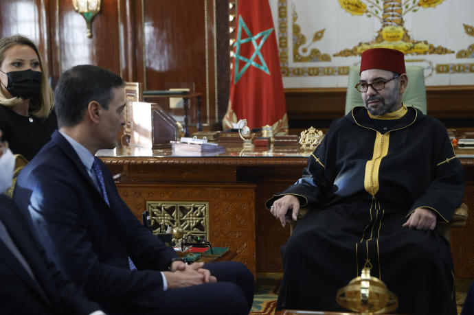 Sánchez y Mohamed VI se reúnen en Rabat.