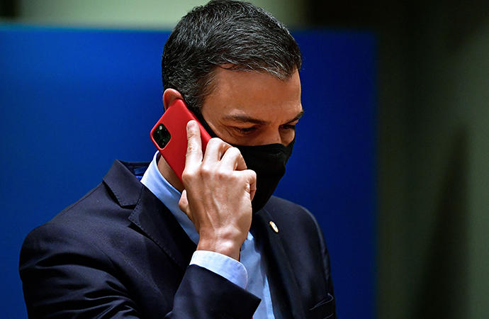El teléfono de Sánchez fue espiado con el 'software' Pegasus.