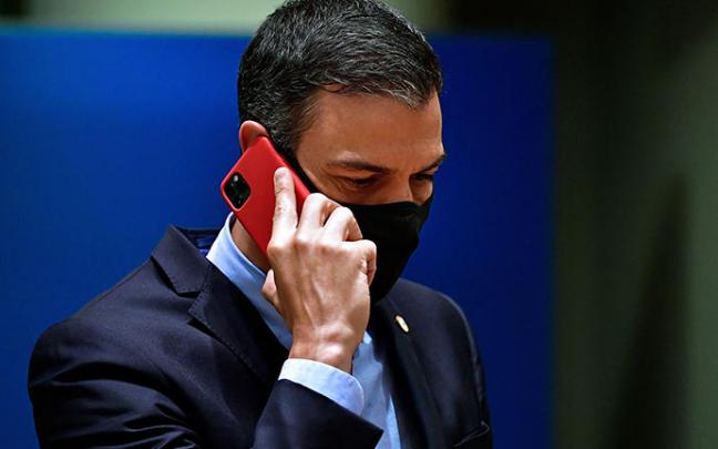 El teléfono de Sánchez fue espiado con el 'software' Pegasus. El teléfono de Sánchez fue espiado con el 'software' Pegasus.