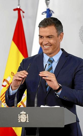 El presidente del Gobierno español, Pedro Sánchez, ayer. Foto: Efe