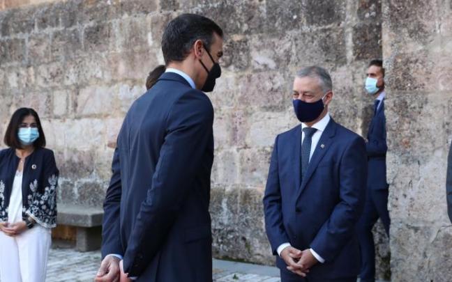 Iñigo Urkullu y Pedro Sánchez en la última Conferencia de Presidentes Iñigo Urkullu y Pedro Sánchez en la última Conferencia de Presidentes
