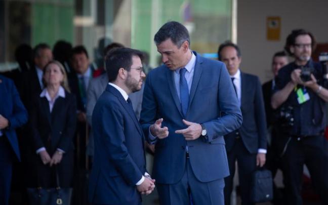 Pere Aragonès y Pedro Sánchez han coincidido por primera vez tras conocerse el caso de espionaje.