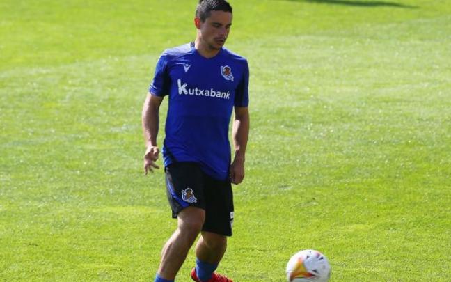 Sangalli, en un entrenamiento Sangalli, en un entrenamiento