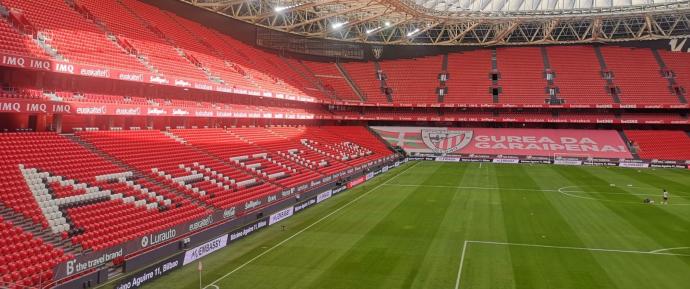 Vista del interior de San Mamés.