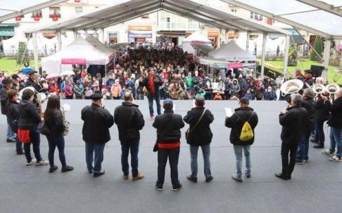 Un momento de los actos de celebración de la mañana de este sábado.