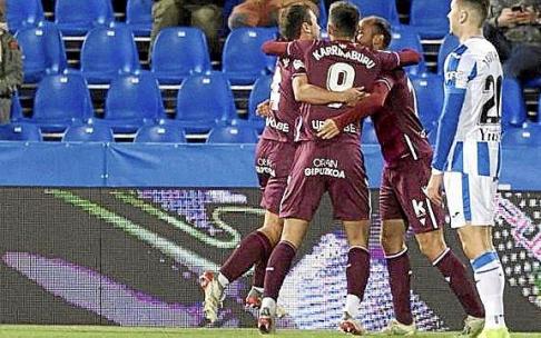 Celebración del 0-1. Foto: LaLiga Celebración del 0-1. Foto: LaLiga