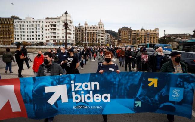 Movilización de Sare en Donostia Movilización de Sare en Donostia