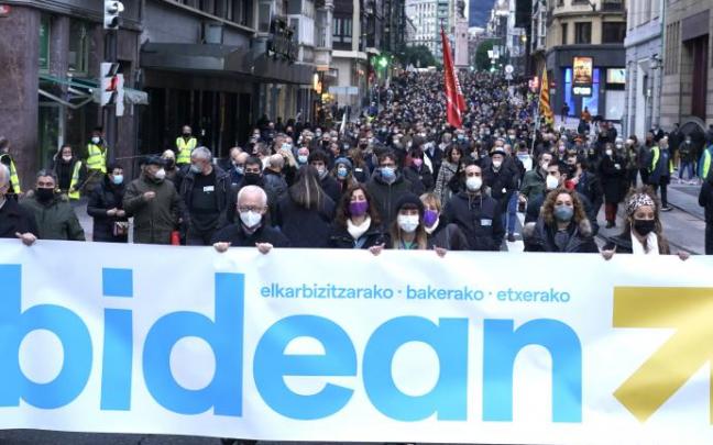 Una de las manifestaciones de Sare Una de las manifestaciones de Sare