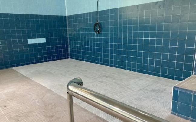 La sauna y baño turco estarán listos en septiembre.