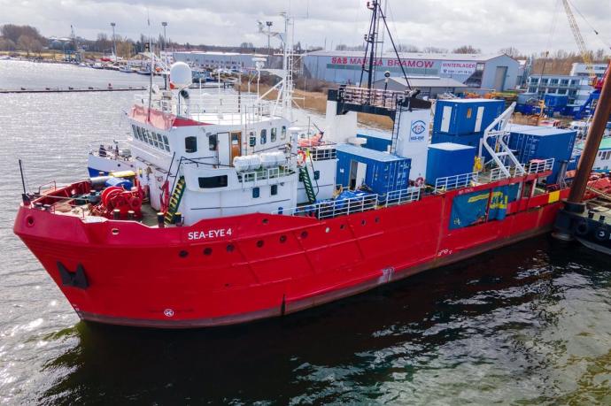 El barco de la ONG alemana Sea Eye