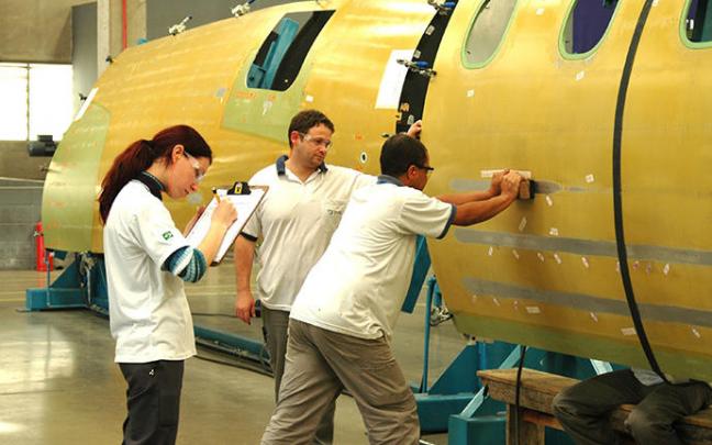 Trabajadores del sector aeronaútico.