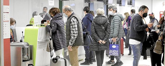 Los mostradores de facturación en Foronda.