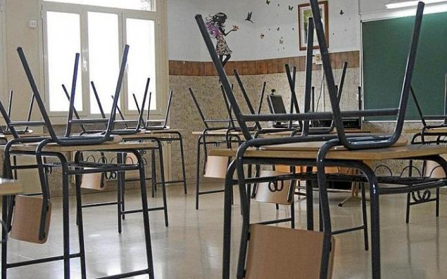 Un aula del colegio Escolapias-Paula Montal. Foto: Josu Chavarri Un aula del colegio Escolapias-Paula Montal. Foto: Josu Chavarri