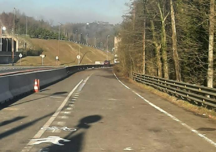 Aspecto de la zona reformada en la segunda fase de obras de Añorga.