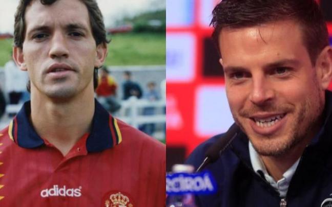 Jon Andoni Goikoetxea y César Azpilicueta. Jon Andoni Goikoetxea y César Azpilicueta.