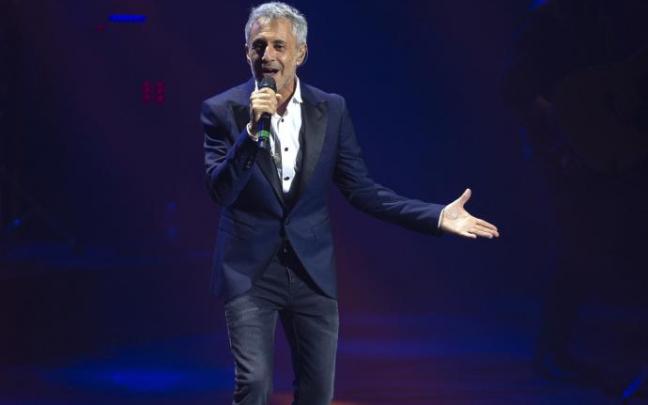 Sergio Dalma durante un concierto.