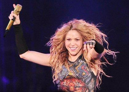 Shakira durante uno de sus conciertos.