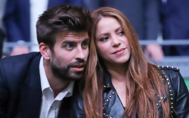 Piqué y Shakira en la final de la Copa Davis. Piqué y Shakira en la final de la Copa Davis.