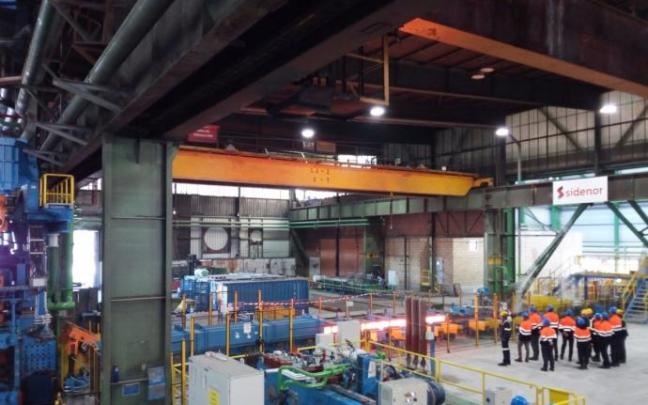 Interior de la planta de Sidenor en Basauri