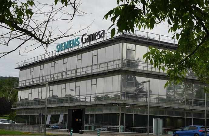 Fachada del edificio de Siemens Gamesa en Zamudio.