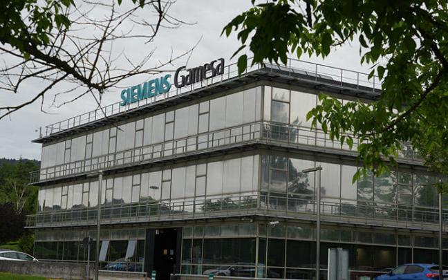 Fachada del edificio de Siemens Gamesa en Zamudio.