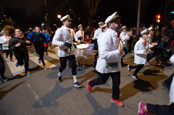 Corredores participantes en la San Silvestre de Pamplona de 2019