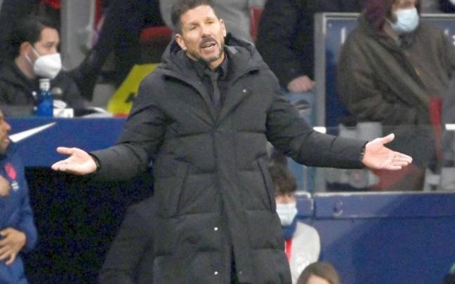 Simeone, el pasado sábado Simeone, el pasado sábado