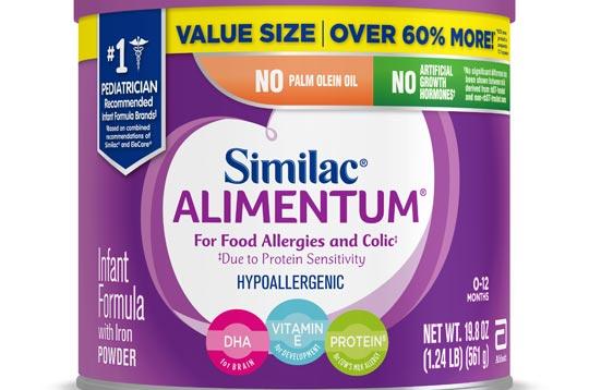 Similac Alimentum, una de las leches retiradas.