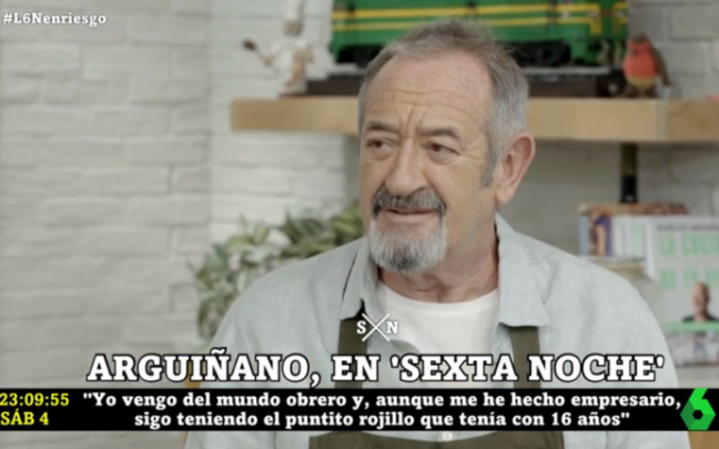 Arguiñano se define como 'rojo chillón". Arguiñano se define como 'rojo chillón".