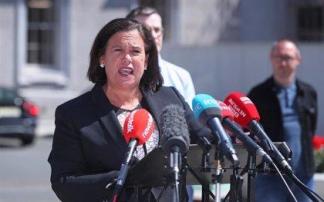 Mary Lou McDonald, líder del Sinn Fein Mary Lou McDonald, líder del Sinn Fein