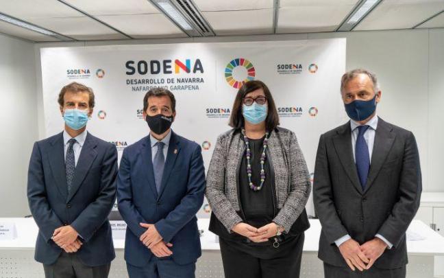 Carlos Pérez de Jauregui, Mikel Irujo, Pilar Irigoien y Pablo Baroja