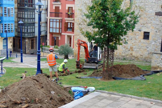 Los sondeos arqueológicos comenzaron ayer lunes.