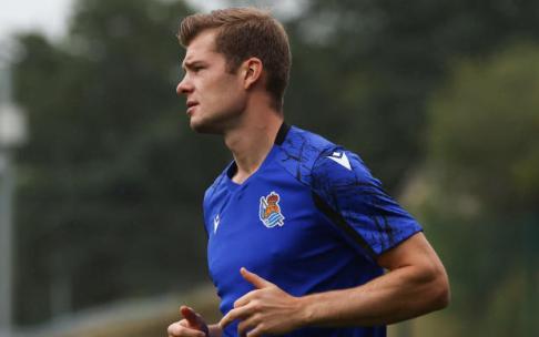 Sorloth, esta semana en las instalaciones de Zubieta.