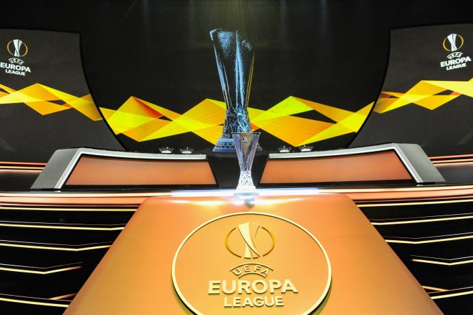 Un instante de un sorteo anterior de la Europa league