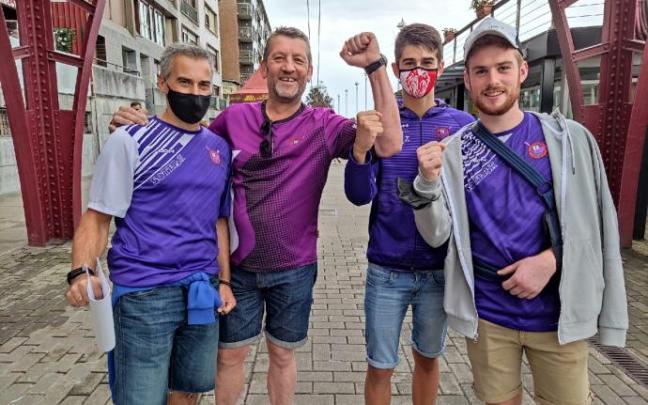 Aficionados han acompañado a Santurtzi en la última bandera de la temporada