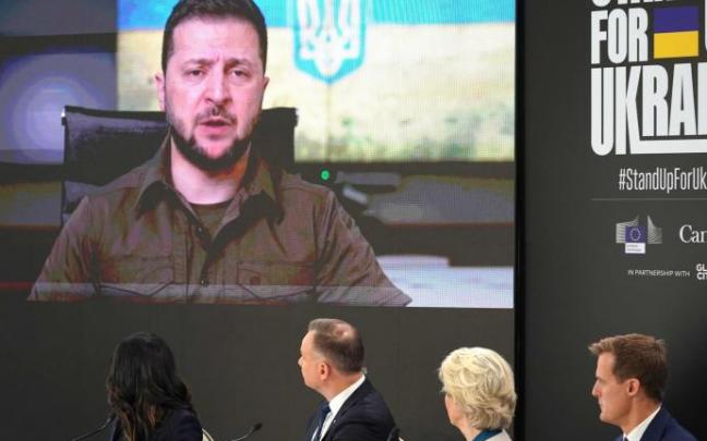 El presidente ucraniano intervine en "Stand up for Ukraine"