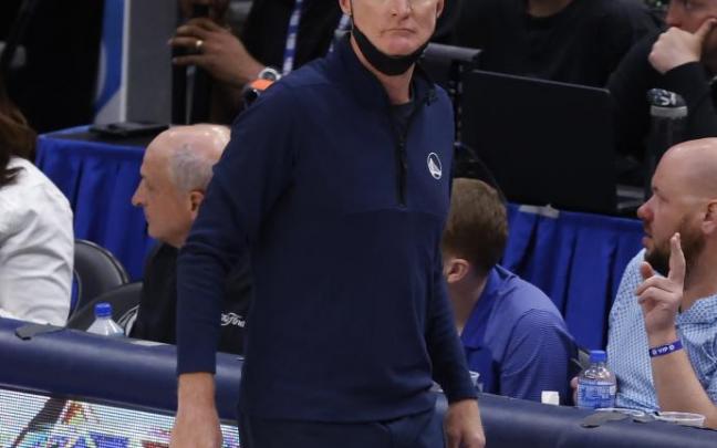 Steve Kerr, en uno de los encuentros de la final de la Conferencia Oeste frente a Dallas.