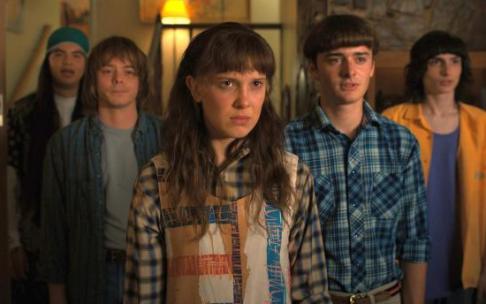 Escena de la última temporada de 'Stranger things'. Escena de la última temporada de 'Stranger things'.