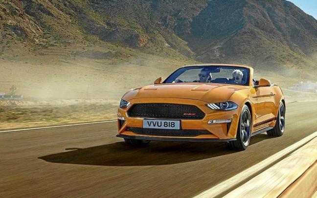 El Ford Mustang California Special nos traslada desde la soleada California el sueño americano a Europa en forma de gran deportivo (4,80 metros de largura), potente (450 CV) y emocionante. Foto: Ford