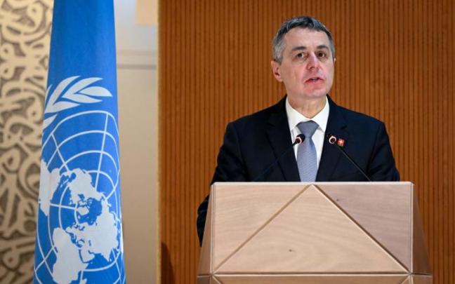 El presidente suizo, Ignazio Cassis.