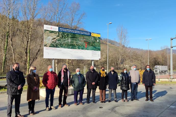 Visita al inicio de obras de la transformación de la N-121-A en una vía 2+1.