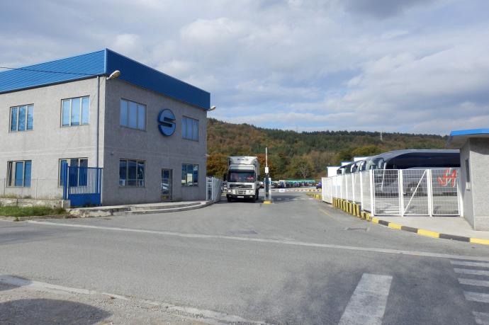 Exterior de la empresa Sunsundegui, en Altsasu.