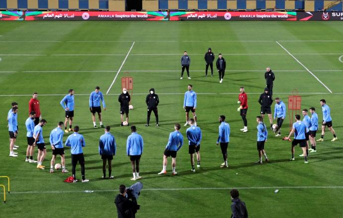 Entrenamiento del Athletic.