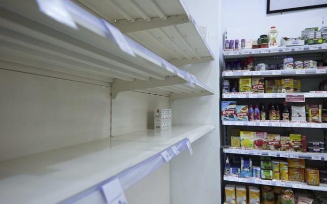 Baldas de un supermercado en Andalucía. Baldas de un supermercado en Andalucía.