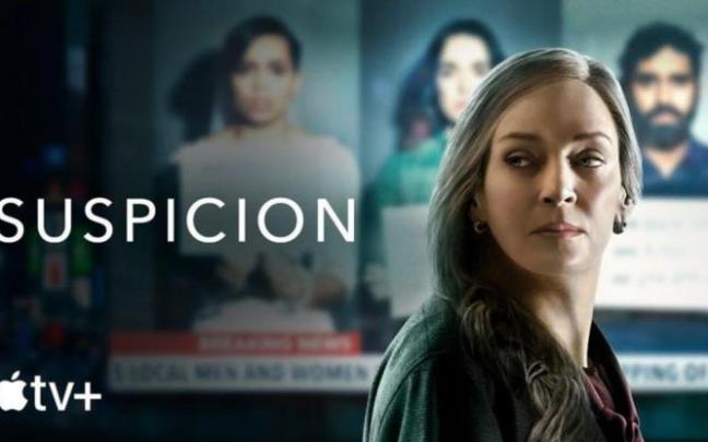 Cartel promocional de 'Suspicion'. Cartel promocional de 'Suspicion'.