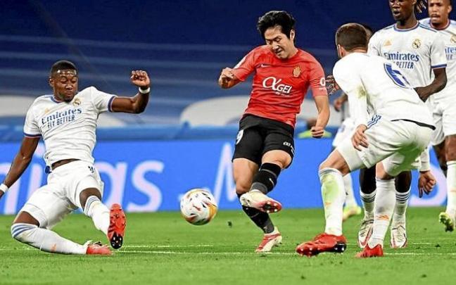 Kanh Lee In, en el partido ante el Real Madrid. Foto: RCD Mallorca