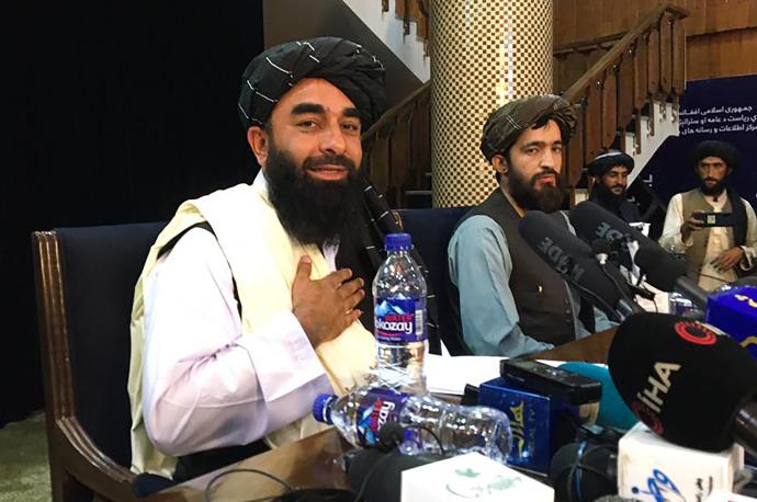 Zabihullah Mujahid, portavoz de los talibanes.